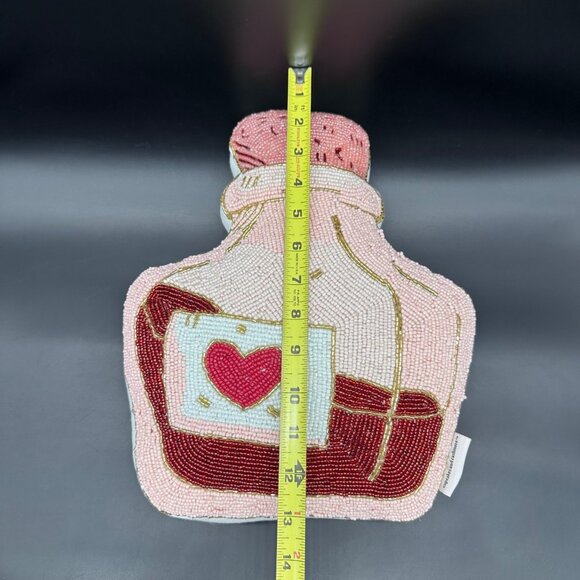 Beaded Love Potion Bottle Decorative Pillow Cupcakes And Cashmere Valentines Day - Picture 7 of 9